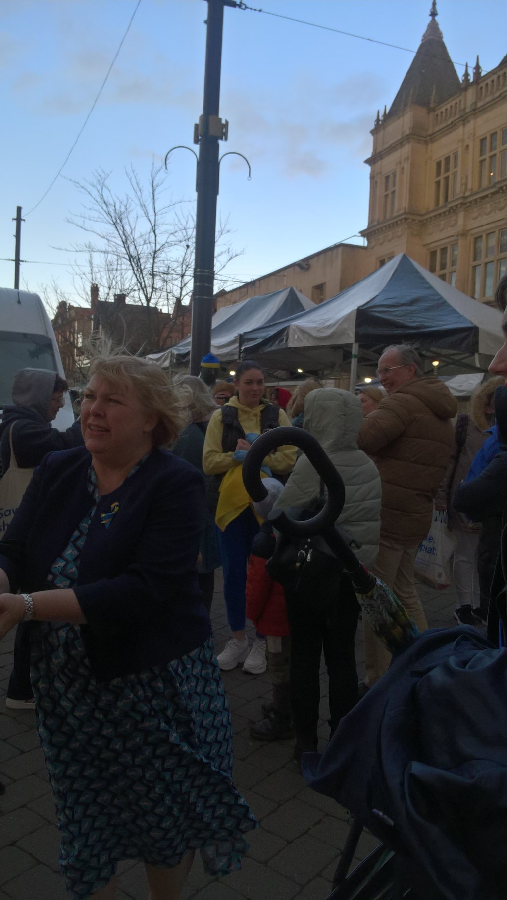 Vigil held in market place